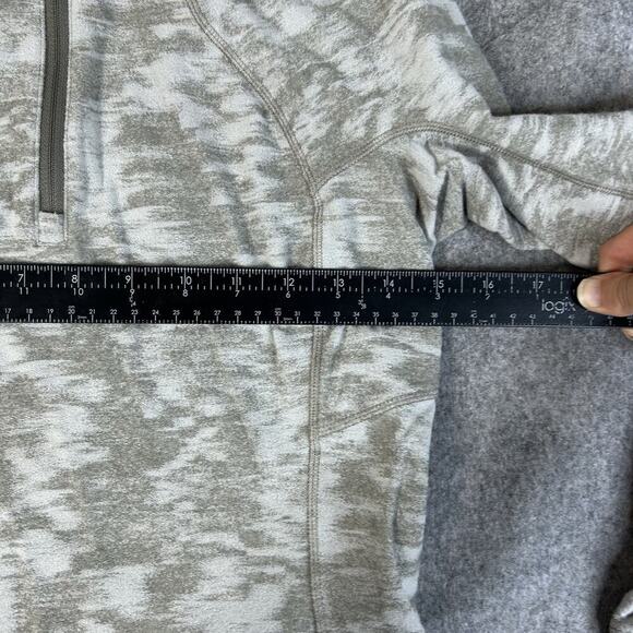 Lululemon Its Rulu Run Women’s 6 1/4 Zip Shirt Data Rush Mini Jacquard Slim Fit - Picture 6 of 10